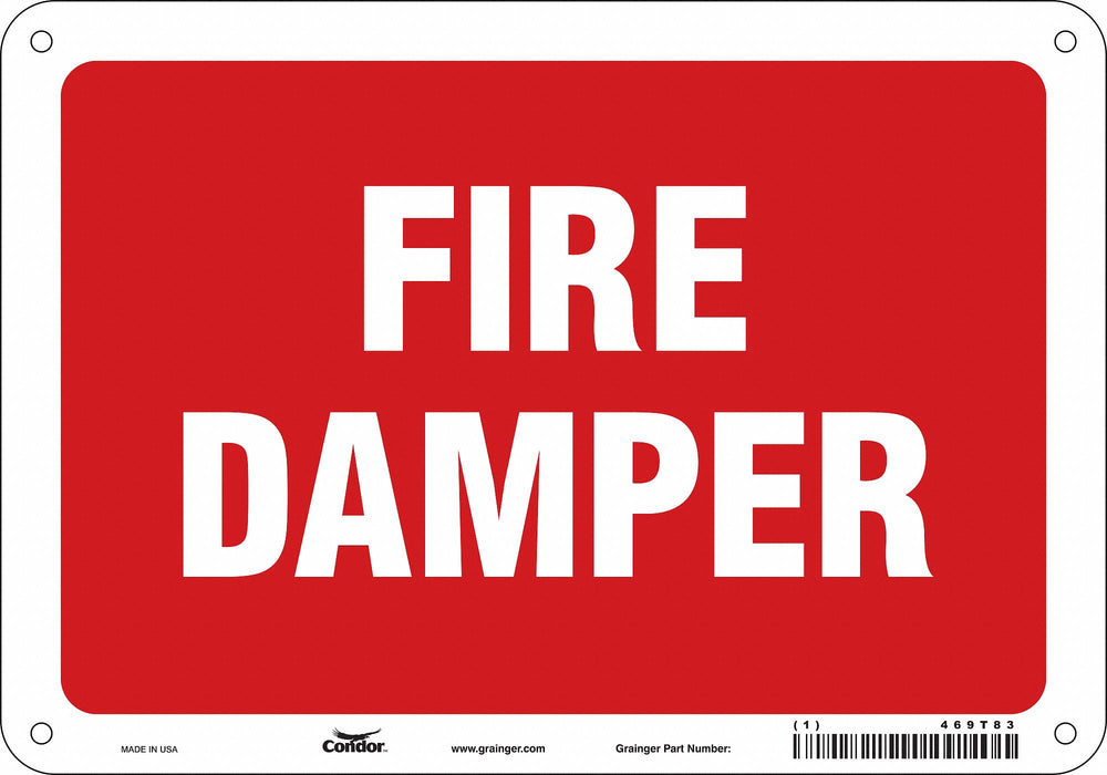 Safety Sign 7 in x 10 in Aluminum