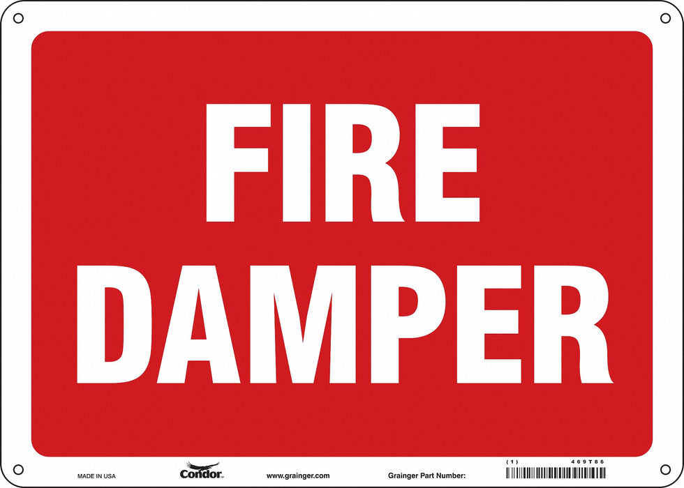Safety Sign 10 in x 14 in Polyethylene