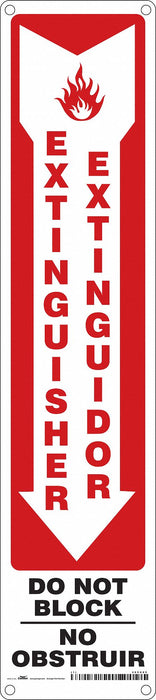 Safety Sign 18 in x 4 in Polyethylene
