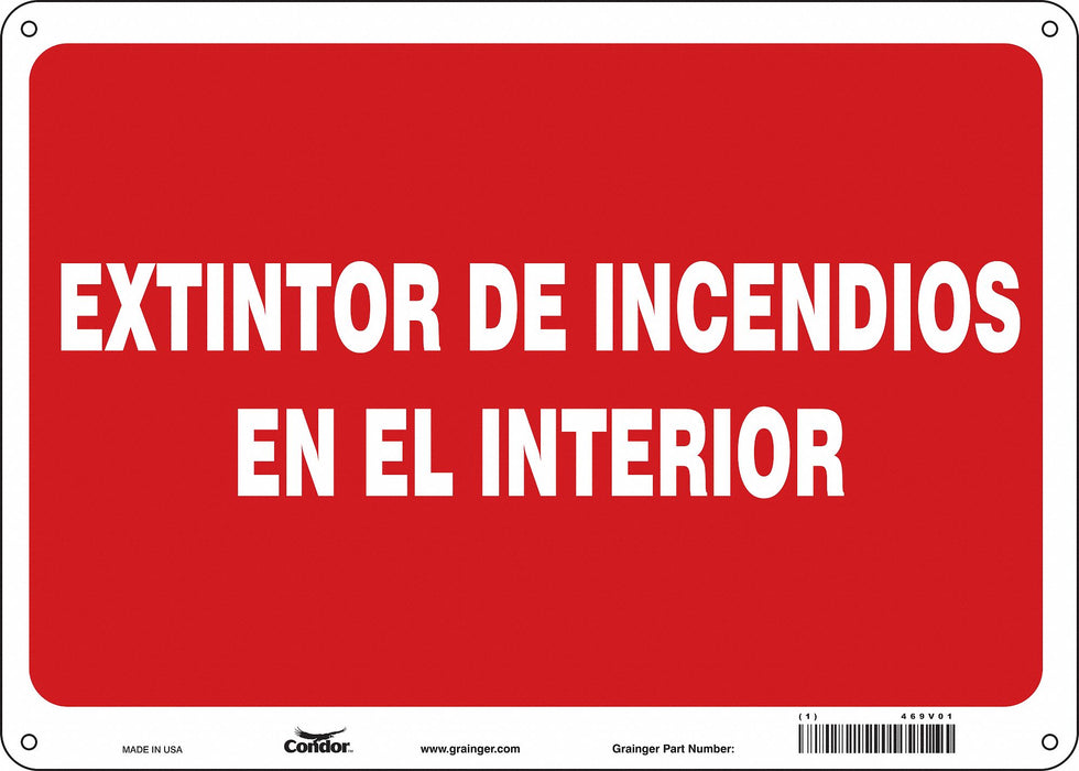 Safety Sign 10 in x 14 in Aluminum