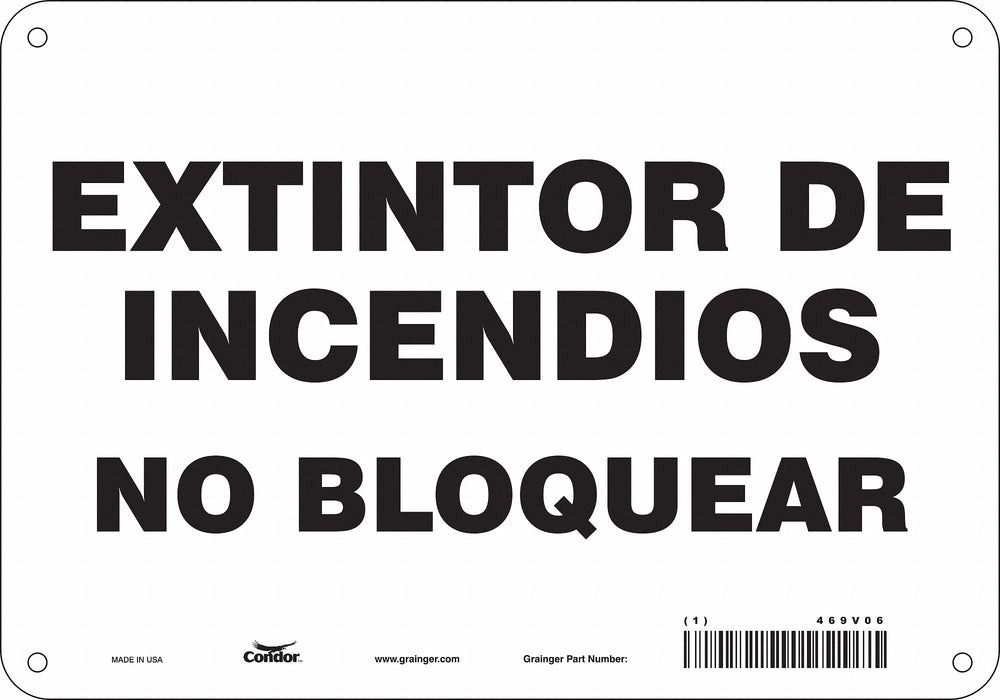 Safety Sign 7 in x 10 in Aluminum