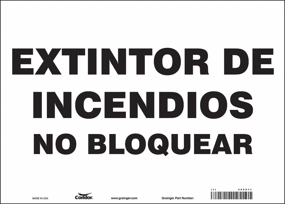Safety Sign 10 in x 14 in Vinyl