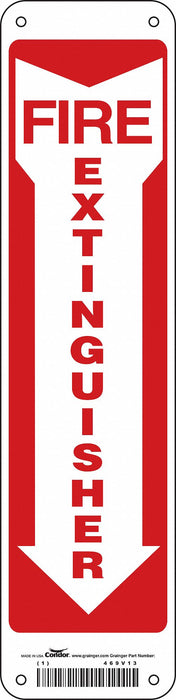 Safety Sign 14 in x 3 1/2 in Aluminum