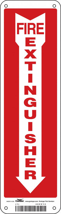 Safety Sign 14 in x 4 in Aluminum