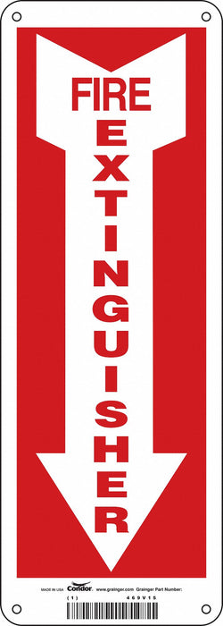Safety Sign 14 in x 5 in Aluminum