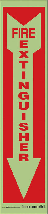 K2114 Safety Sign 18 in x 4 in Glow Vinyl