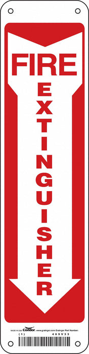 Safety Sign 14 x 3 1/2 in Polyethylene