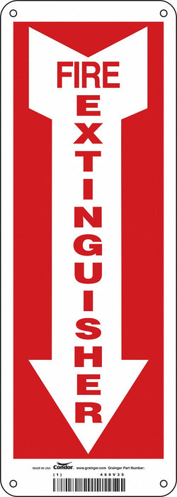Safety Sign 14 in x 5 in Polyethylene