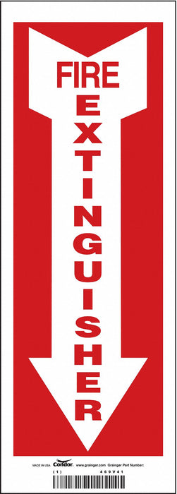 Safety Sign 14 in x 5 in Vinyl