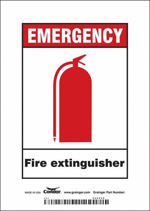 Safety Sign 7 in x 5 in Vinyl