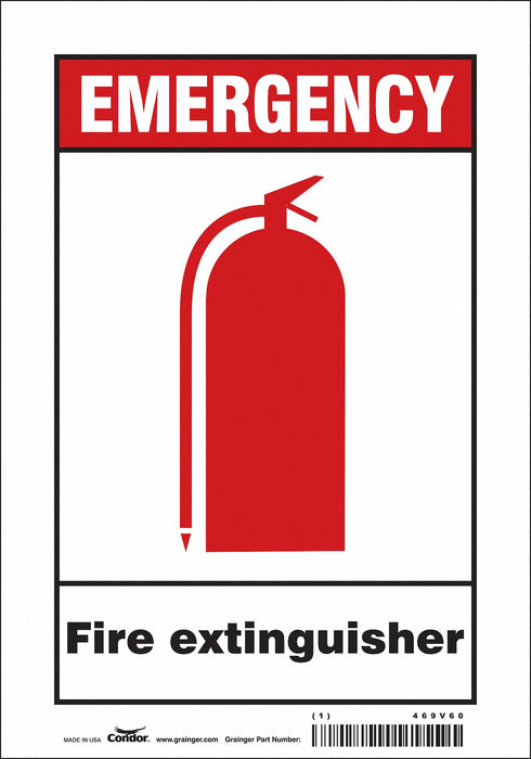 Safety Sign 10 in x 7 in Vinyl