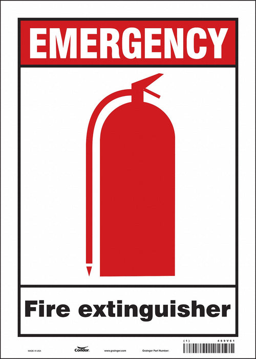 Safety Sign 14 in x 10 in Vinyl