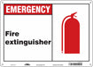 Safety Sign 10 in x 14 in Glow Vinyl