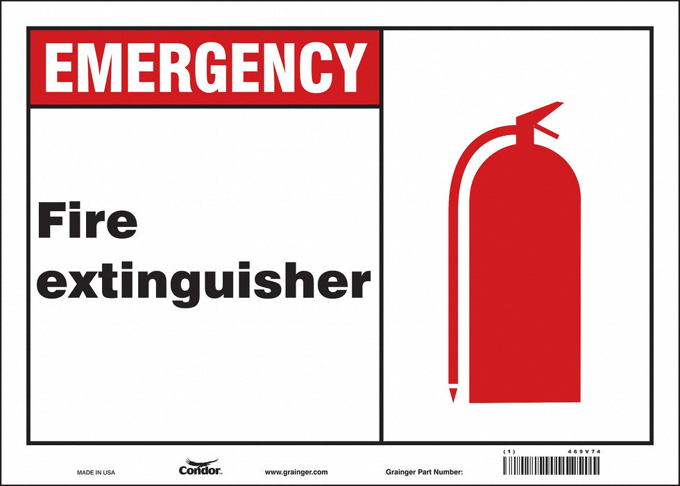Safety Sign 10 in x 14 in Vinyl