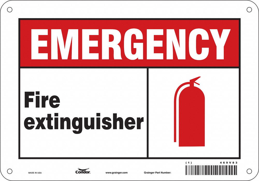 Safety Sign 7 in x 10 in Polyethylene