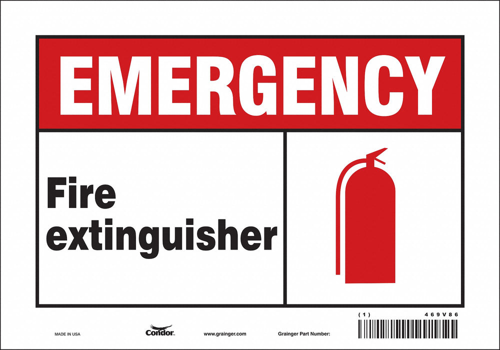 Safety Sign 7 in x 10 in Vinyl