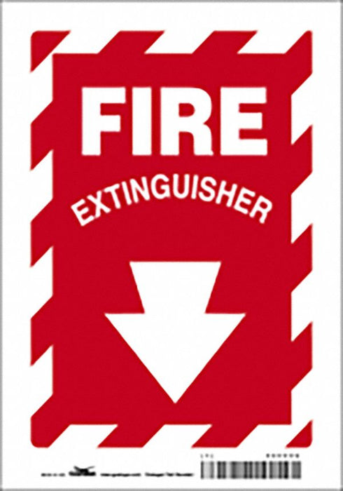 Safety Sign 10 in x 7 in Polyethylene