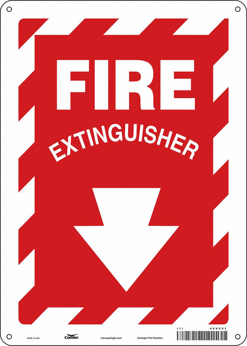 Safety Sign 14 in x 10 in Polyethylene