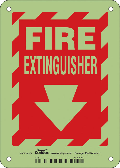 Safety Sign 7 in x 5 in Polyethylene