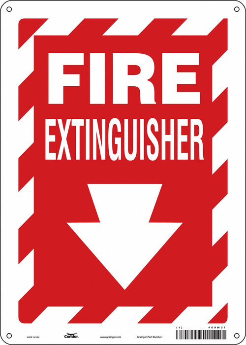 J7049 Safety Sign 14 in x 10 in Polyethylene