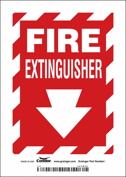 J7049 Safety Sign 7 in x 5 in Vinyl