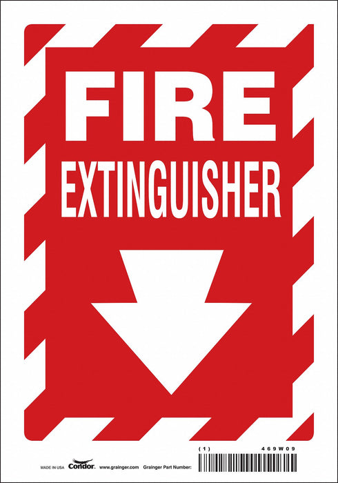 J7049 Safety Sign 10 in x 7 in Vinyl