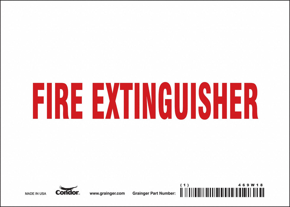 Safety Sign 5 in x 7 in Vinyl