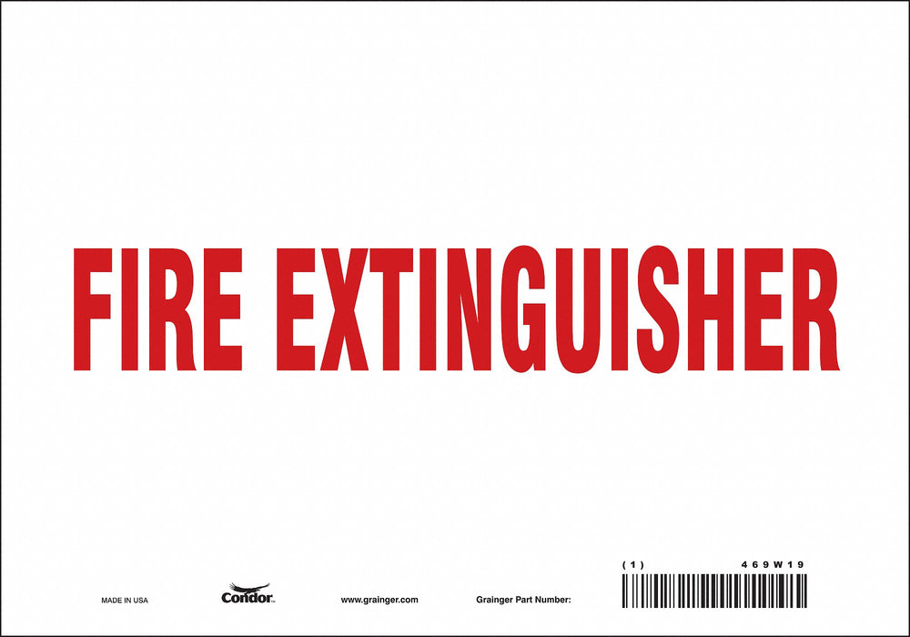 Safety Sign 7 in x 10 in Vinyl