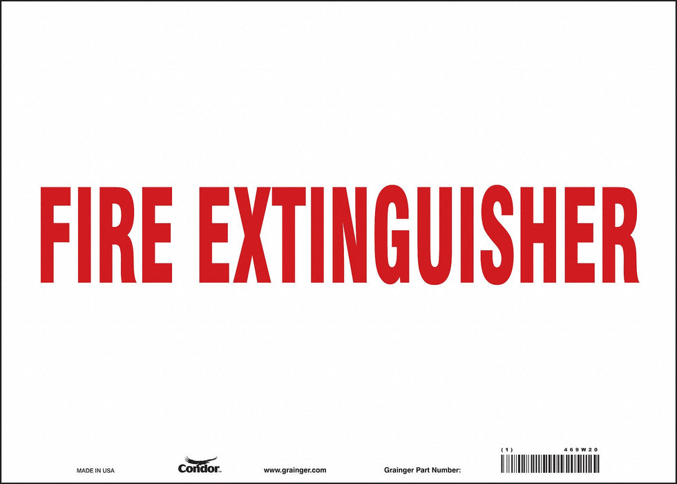 Safety Sign 10 in x 14 in Vinyl