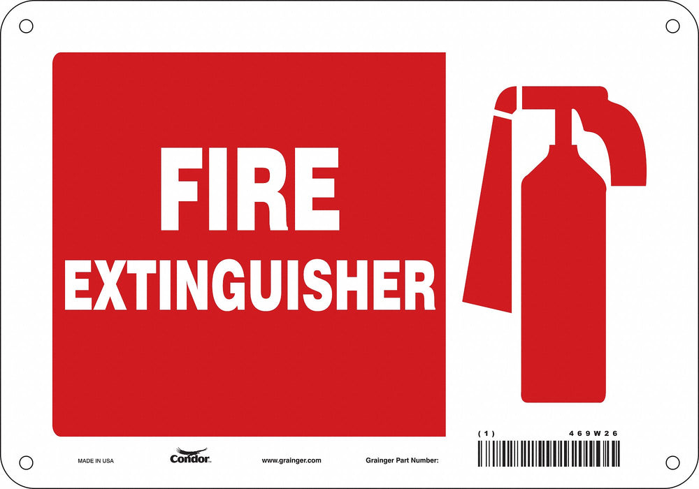 Safety Sign 7 in x 10 in Polyethylene