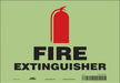 Safety Sign 7 in x 10 in Glow Vinyl