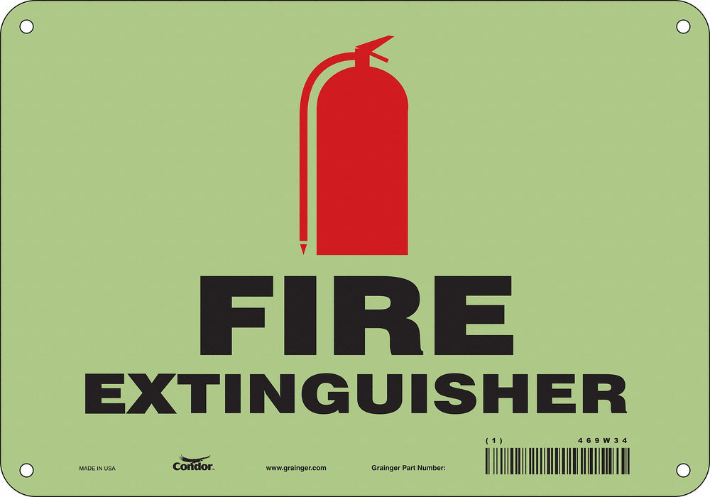 Safety Sign 7 in x 10 in Polyethylene