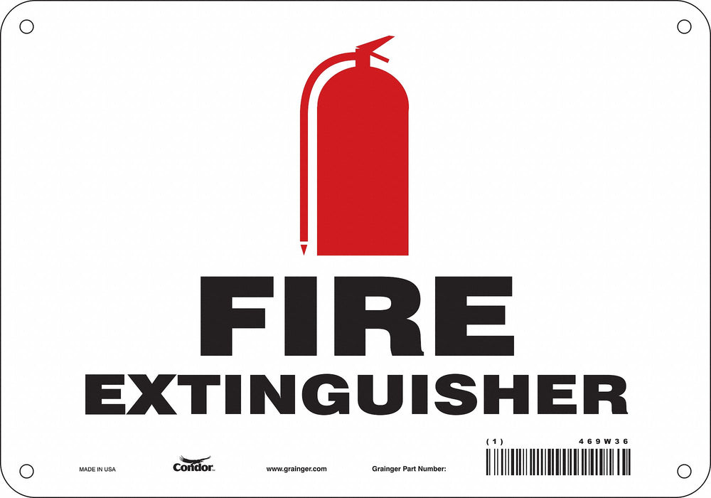 Safety Sign 7 in x 10 in Polyethylene