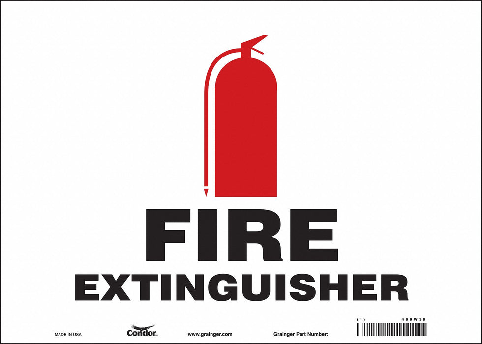 Safety Sign 10 in x 14 in Vinyl