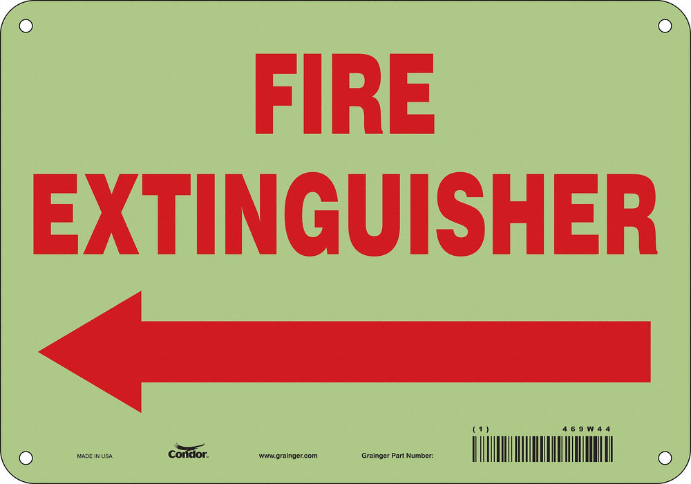 Safety Sign 7 in x 10 in Polyethylene