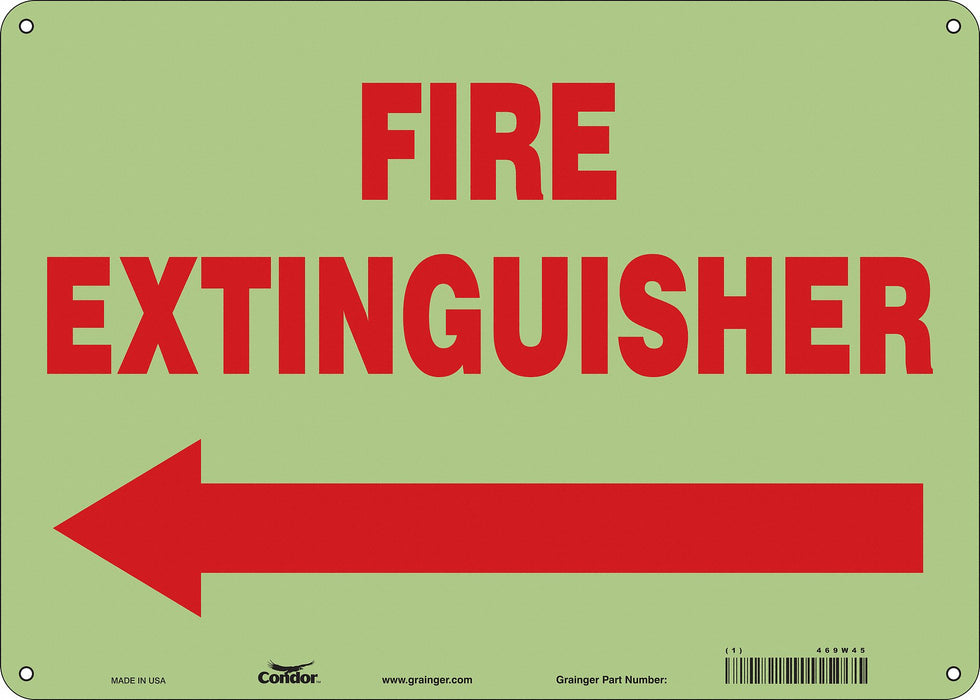 Safety Sign 10 in x 14 in Polyethylene