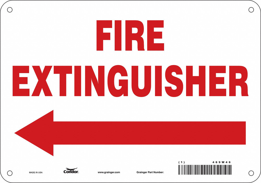 Safety Sign 7 in x 10 in Polyethylene