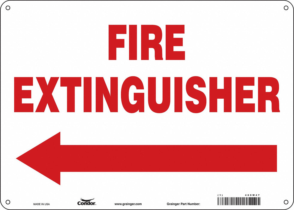 Safety Sign 10 in x 14 in Polyethylene