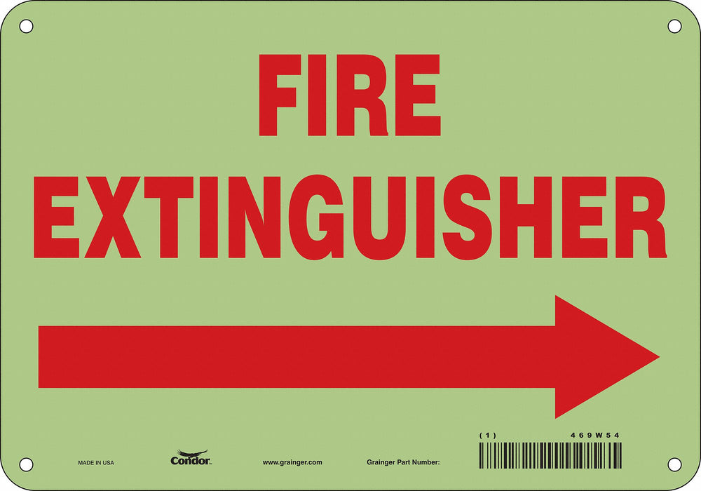 Safety Sign 7 in x 10 in Polyethylene