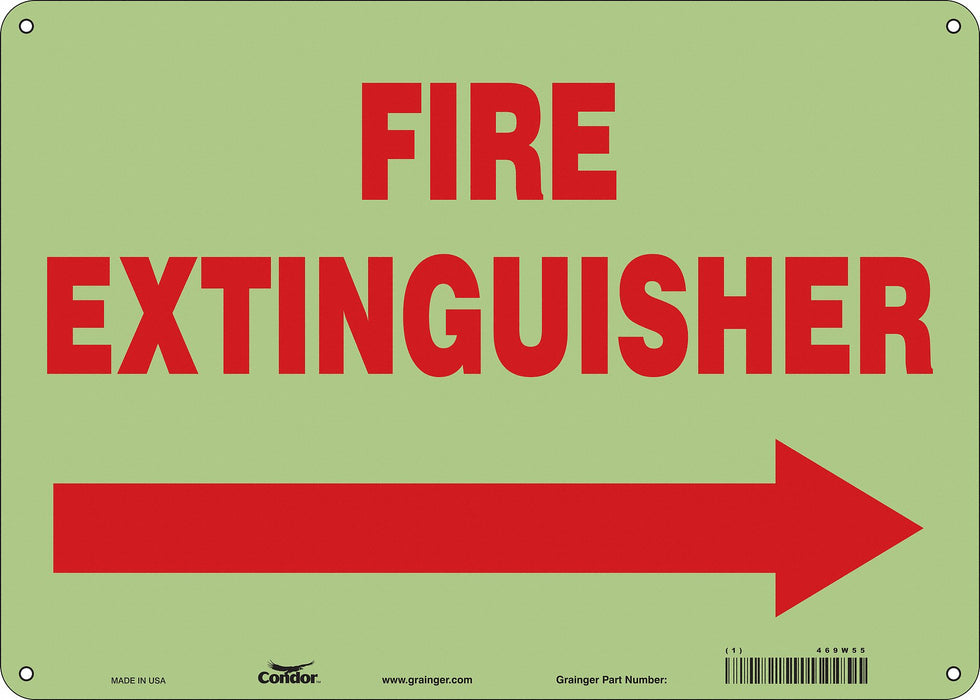 Safety Sign 10 in x 14 in Polyethylene