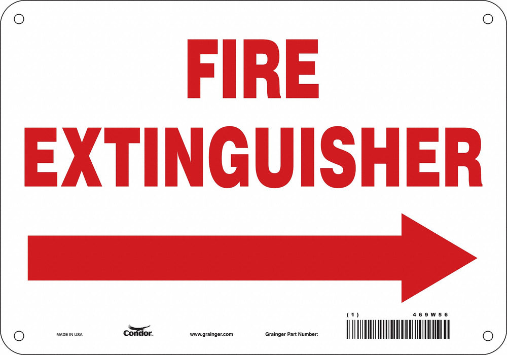 Safety Sign 7 in x 10 in Polyethylene