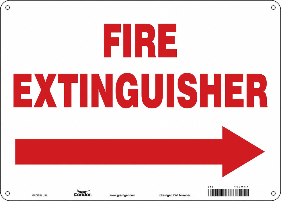 Safety Sign 10 in x 14 in Polyethylene