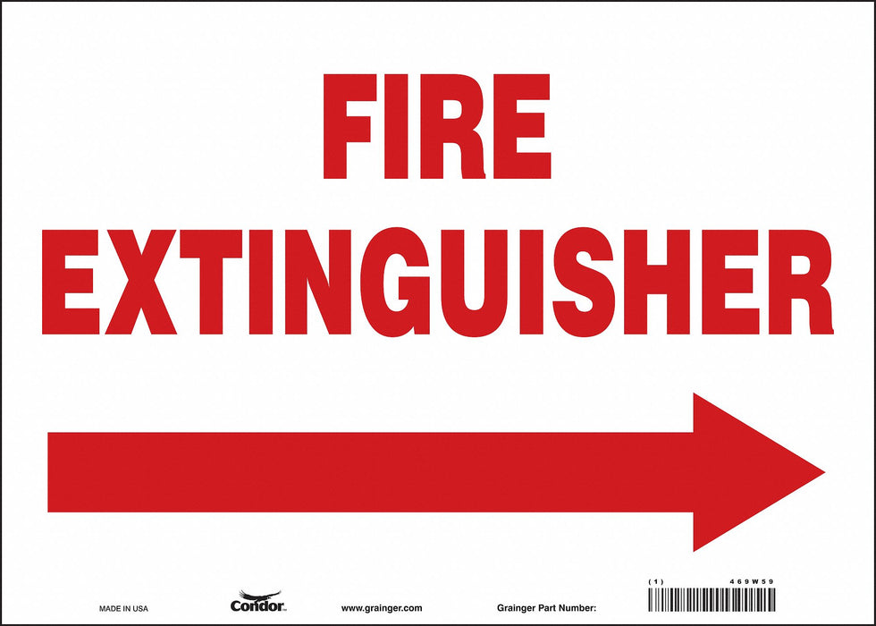 Safety Sign 10 in x 14 in Vinyl