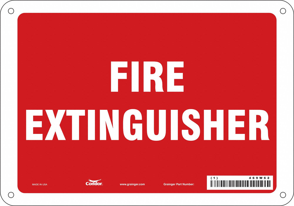 Safety Sign 7 in x 10 in Polyethylene