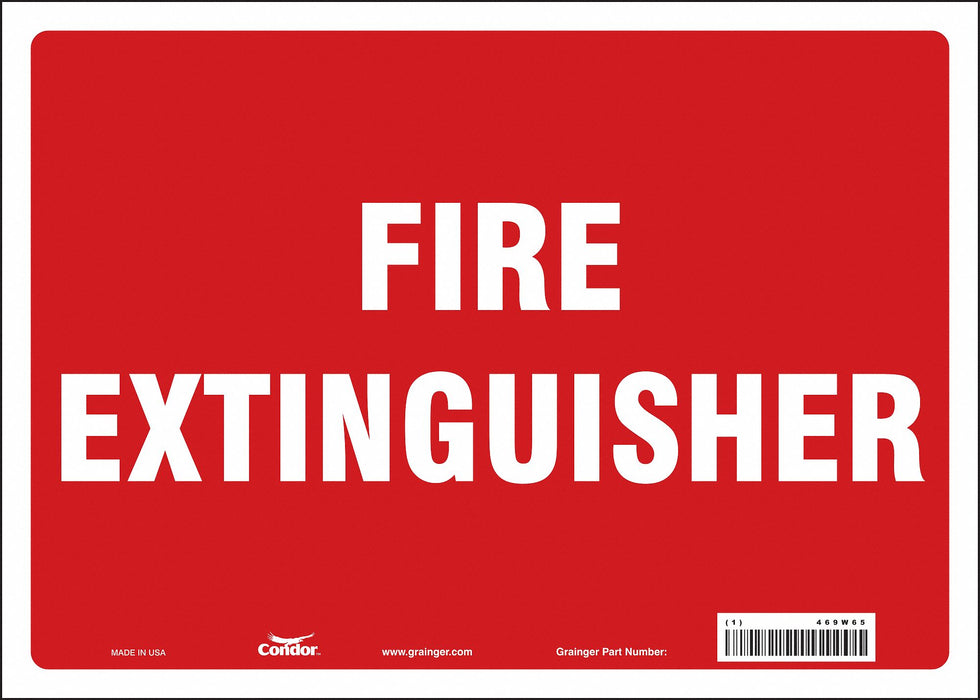Safety Sign 10 in x 14 in Vinyl