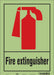 Safety Sign 14 in x 10 in Glow Vinyl