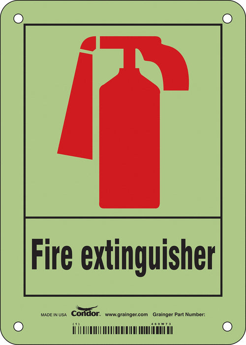 Safety Sign 7 in x 5 in Polyethylene