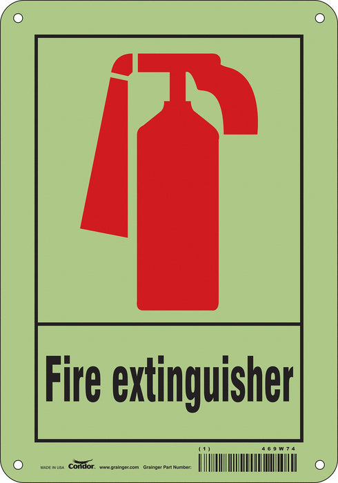 Safety Sign 10 in x 7 in Polyethylene