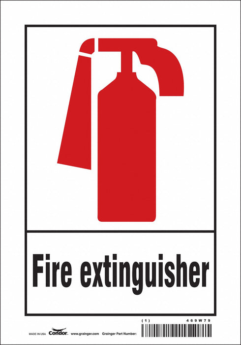 Safety Sign 10 in x 7 in Vinyl