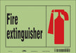 Safety Sign 7 in x 10 in Glow Vinyl